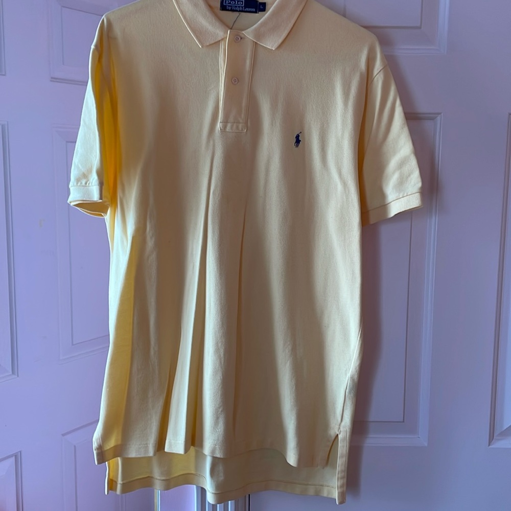 Men’s Yellow Polo sz L